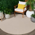 thumbnail image 1 of Safavieh Terrace Gina Geometric Indoor/Outdoor Area Rug, Beige/Ivory, 6'7" x 6'7" Round, 1 of 15