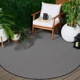 thumbnail image 1 of Safavieh Terrace Gina Geometric Indoor/Outdoor Area Rug, Black/White, 6'7" x 6'7" Round, 1 of 15