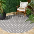 thumbnail image 1 of Safavieh Terrace Kelleh Geometric Indoor/Outdoor Area Rug, Gray/Ivory, 6'7" x 6'7" Round, 1 of 15