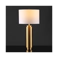 thumbnail image 1 of Safavieh Terry Metal Pillar Table Lamp Ligh Table, Gold / White, 1' X 1', Square, 1 of 5