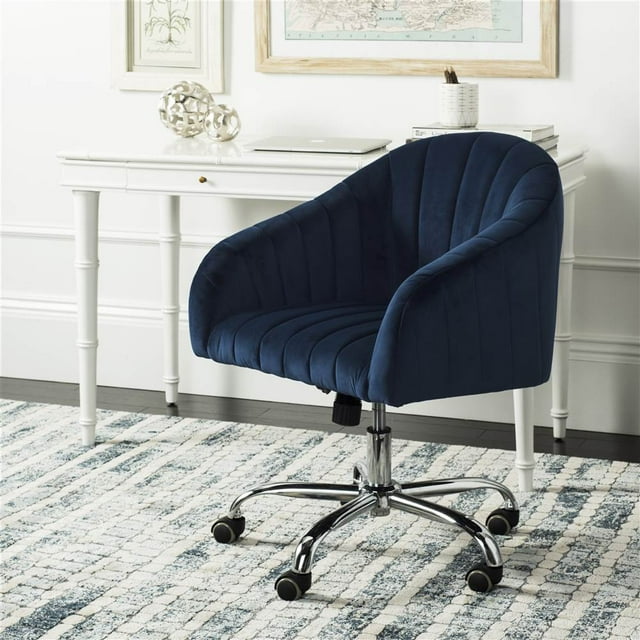 Safavieh Themis Transitional Chrome Leg Swivel Office Chair