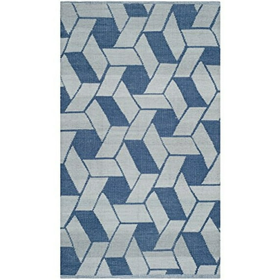 Rug - Thom Filicia Recycled Plastic -Indigo-Color:Indigo,Shape:Accent,Size:4'L x 2' 6''W