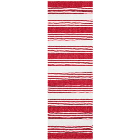 Rug - Thom Filicia Recycled Plastic -Red-Color:Red,Shape:Runner,Size:6'L x 2' W