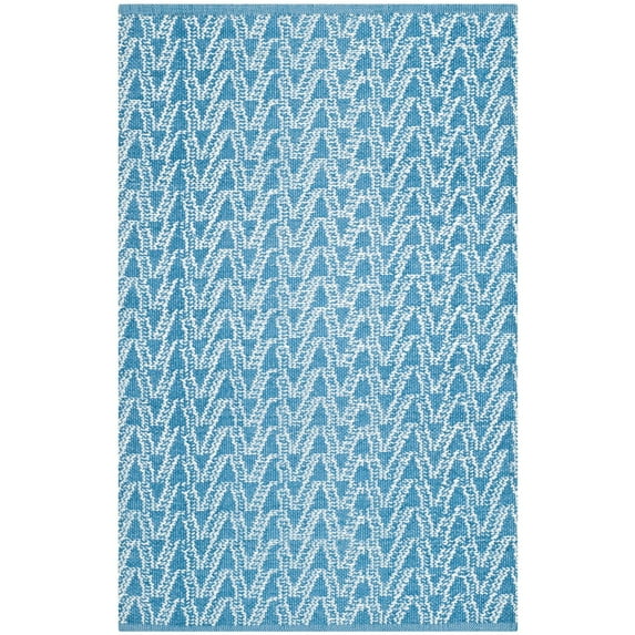 Rug - Thom Filicia Recycled Plastic -Summer/Blue-Color:Summer/Blue,Shape:Accent,Size:4'L x 2'6" W
