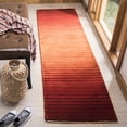 thumbnail image 1 of SAFAVIEH Tibetan Dymphna Striped Wool Runner Rug, Rust, 2' x 8', 1 of 5