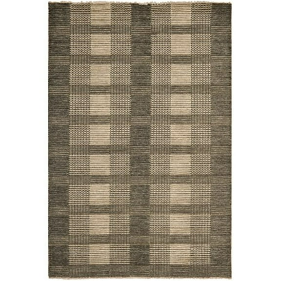 Traditional Rug - Tibetan Wool -Charcoal-Color:Charcoal,Design:Traditional,Shape:Small Rectangle,Size:6'L x 4'W