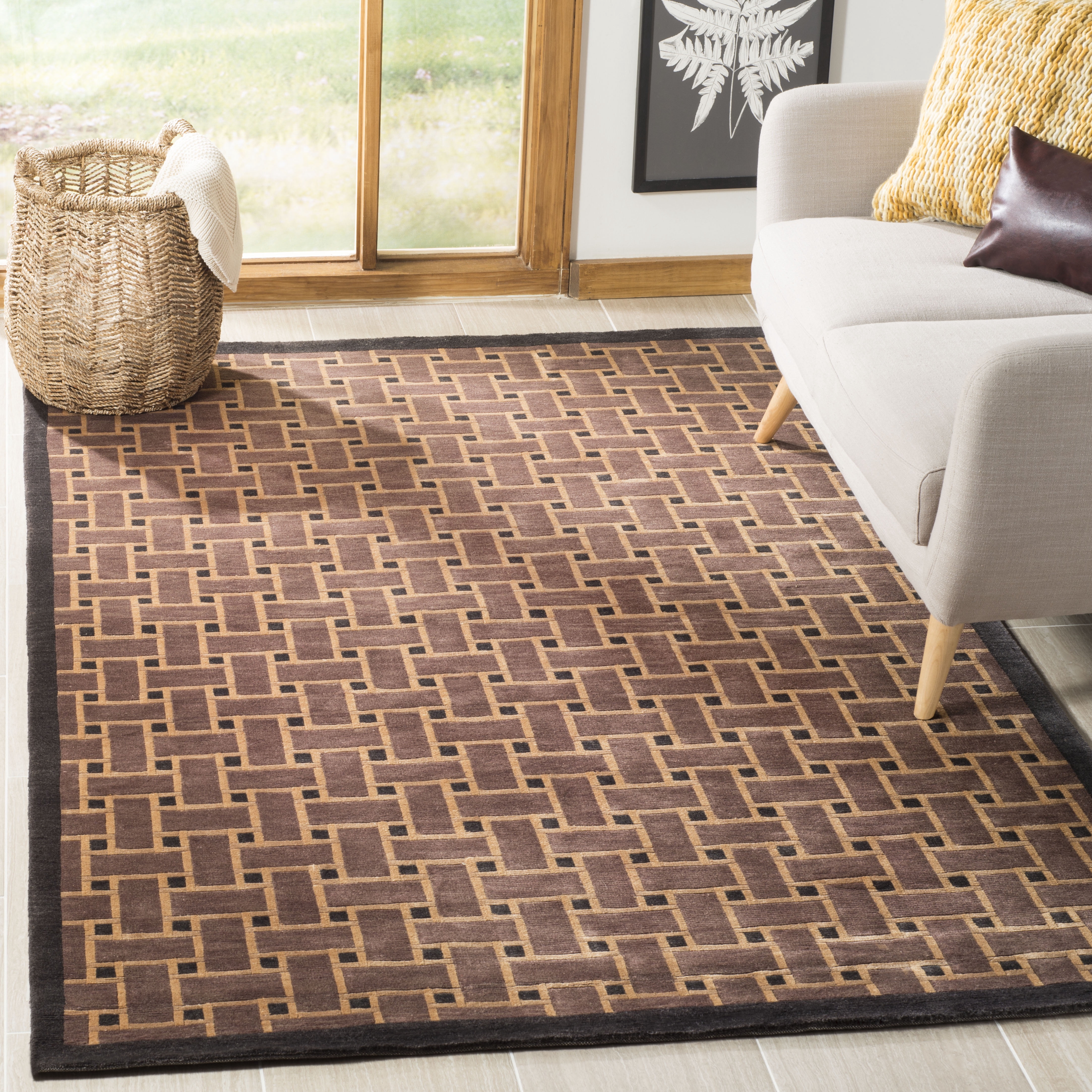 Safavieh Tibetan Creighton Geometric Area Rug, Assorted, 9' x 12 ...