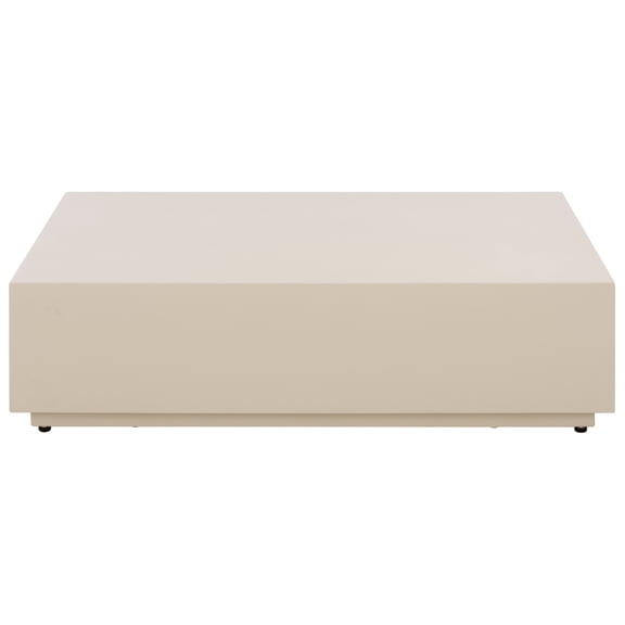 Safavieh Tina Rectangle Polystone Coffee Table, Ivory