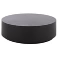 thumbnail image 1 of Safavieh Tina Round Polystone Coffee Table, Black, 1 of 7
