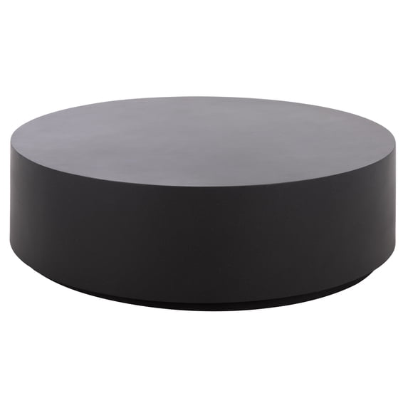 Safavieh Tina Round Polystone Coffee Table, Black