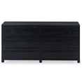 thumbnail image 1 of Safavieh Tobiette 6 Drawer Solid Wood Dresser in Black, 1 of 12