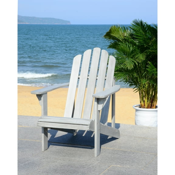 Safavieh Topher Outdoor Patio Nautical Adirondack Chair - Grey Wash