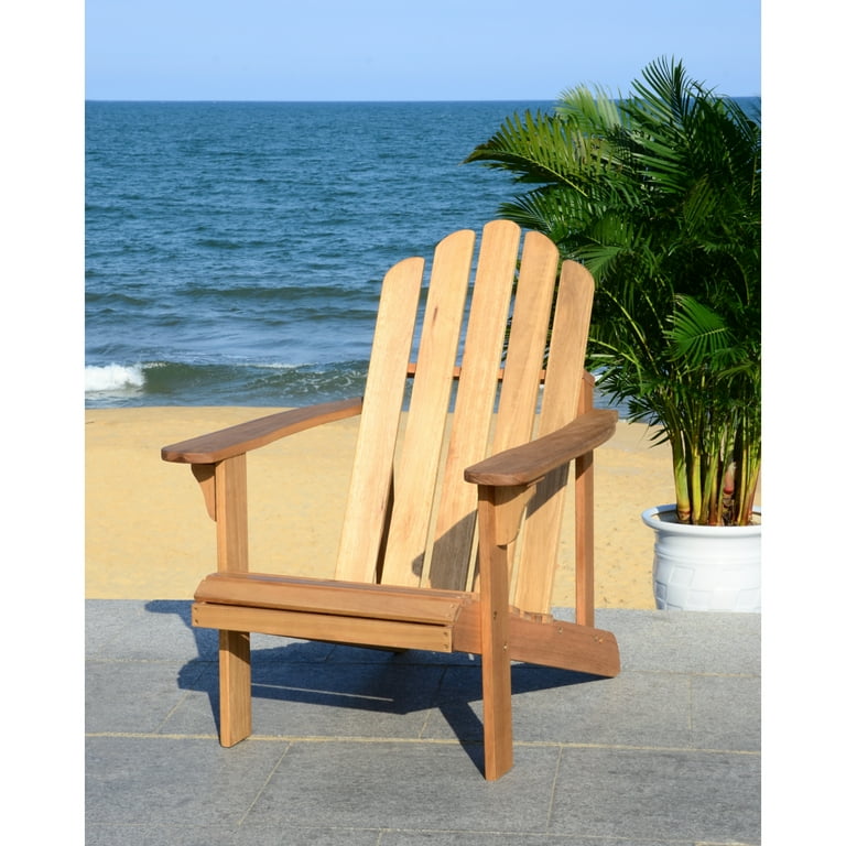 Safavieh Topher Outdoor Patio Nautical Adirondack Chair Natural