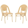 thumbnail image 1 of Safavieh Torino Metal Outdoor Dining Side Chairs - Set of 2, Natural Wash, 1 of 13