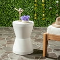 thumbnail image 1 of Safavieh Torre Outdoor Modern Concrete Accent Table - Ivory, 1 of 5