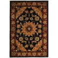 thumbnail image 1 of Traditional Rug - Traditions Wool Pile -Black/Burgundy-Color:Black/Burgundy,Design:Traditional,Shape:Accent,Size:3'L x 2'W, 1 of 2