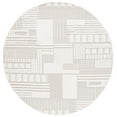 thumbnail image 1 of SAFAVIEH Trends Mladen Geometric Area Rug, Beige/Ivory, 9' x 9' Round, 1 of 6