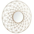 thumbnail image 1 of Safavieh Trinda 31.5 in. Geometric Circles Round Mirror, Champagne, 1 of 5