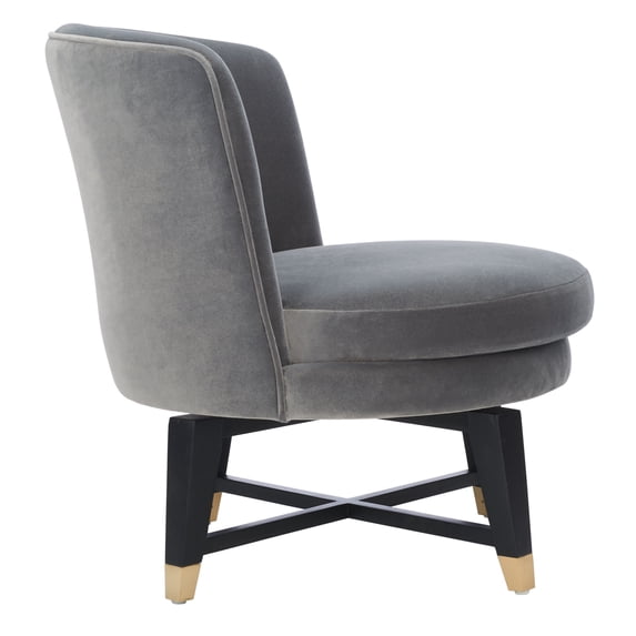 Safavieh Couture Trinity Swivel Accent Chair - 24" W x 26.8" L x 26" H