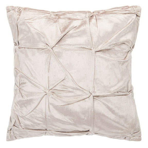 Safavieh Trinz Wrinkled Decorative Pillow, 18" x 18", Blush