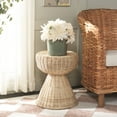 thumbnail image 1 of Safavieh Tritan Modern Backless Rattan Foot Stools, Natural, 1 of 5