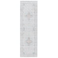 thumbnail image 1 of SAFAVIEH Tucson Alyx Medallion Machine Washable Runner Rug, Light Grey/Light Green, 2'6" x 10', 1 of 8