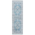 thumbnail image 1 of SAFAVIEH Tucson Alyx Oriental Machine Washable Runner Rug, Grey/Turquoise, 2'6" x 8', 1 of 7