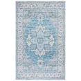 thumbnail image 1 of SAFAVIEH Tucson Alyx Oriental Machine Washable Area Rug, Grey/Turquoise, 5' x 8', 1 of 8