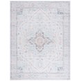 thumbnail image 1 of SAFAVIEH Tucson Alyx Oriental Machine Washable Area Rug, Light Grey/Light Green, 8' x 10', 1 of 9