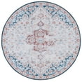 thumbnail image 1 of SAFAVIEH Tucson Soho Oriental Machine Washable Area Rug, Beige/Rust, 4' x 4' Round, 1 of 8