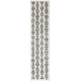 thumbnail image 1 of SAFAVIEH Tulum Lancaster Geometric Striped Runner Rug, Ivory/Black, 2' x 17', 1 of 8