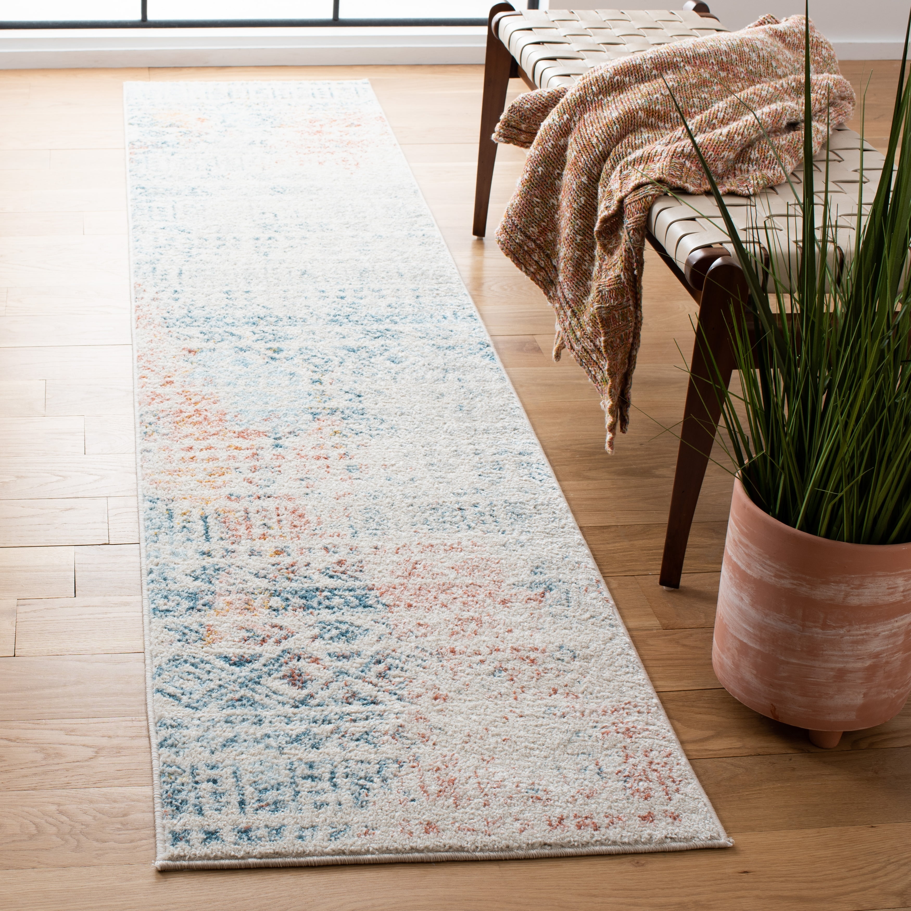 Abysse Caress Ivory Square Rug