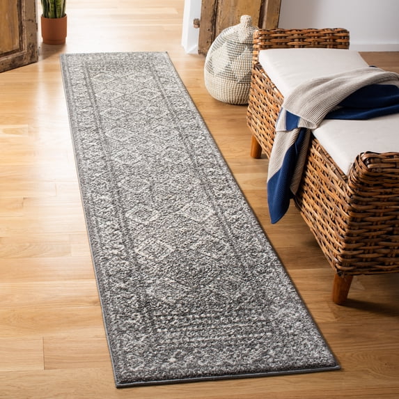 Safavieh Tulum Ophelia Oriental Runner Rug, Dark Gray/Ivory, 2' x 7'