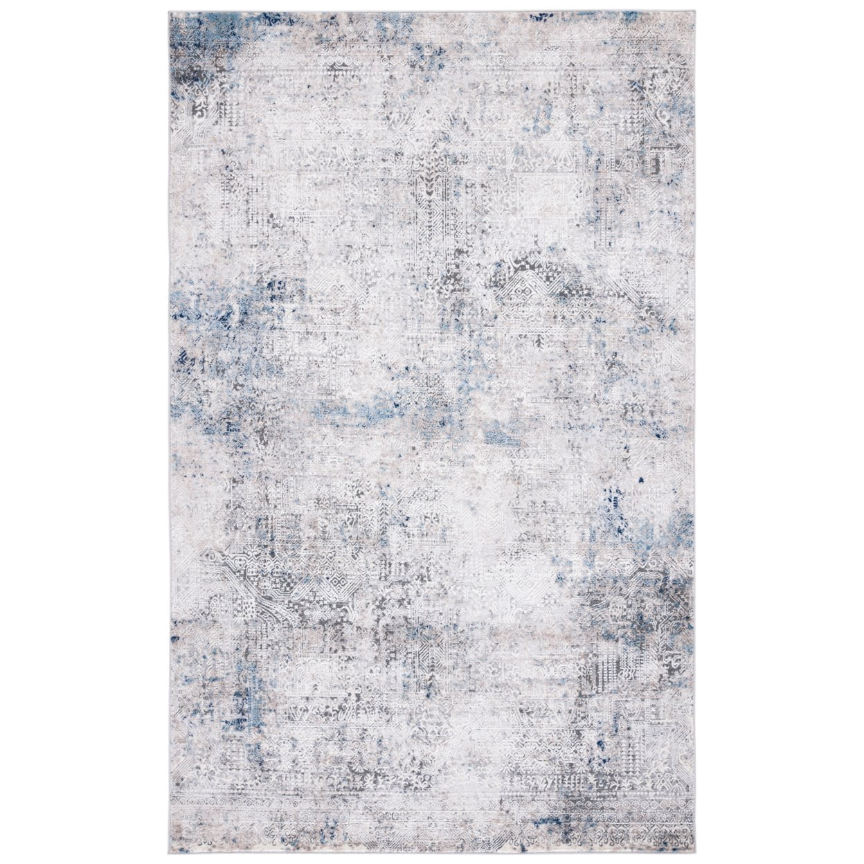 Safavieh Vogue Wendell Abstract Area Rug, Beige/Blue, 6'7" x 6'7" Round