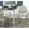 thumbnail image 1 of Safavieh Valdez Outdoor Patio Stacking Arm Chair, Set of 2 - Grey, 1 of 9