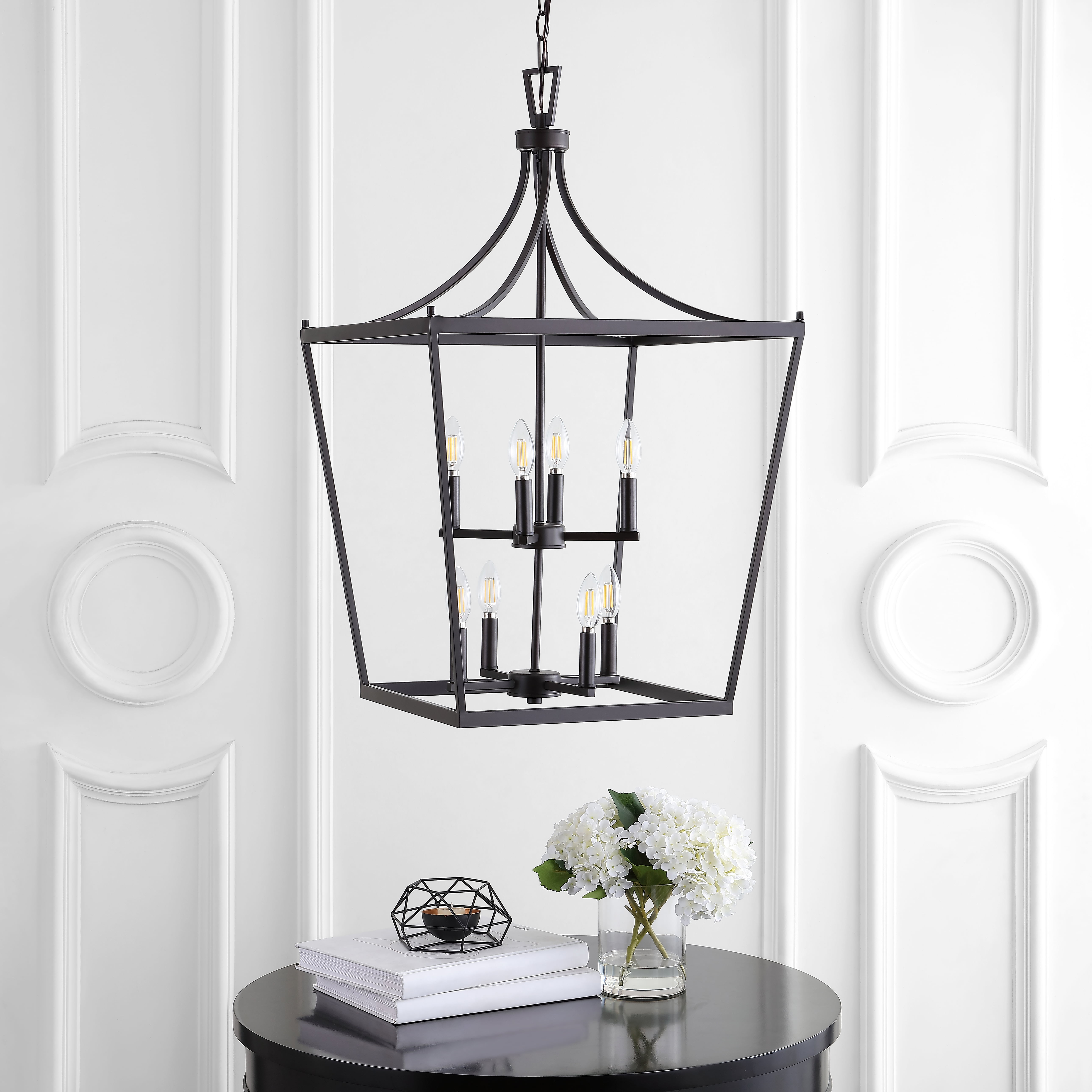 Vallor 8-Light Oil Rubbed Bronze LED Pendant