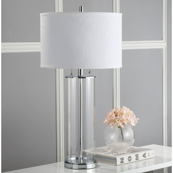 Safavieh Velma Modern Glam 31-Inch High Table Lamp, Clear