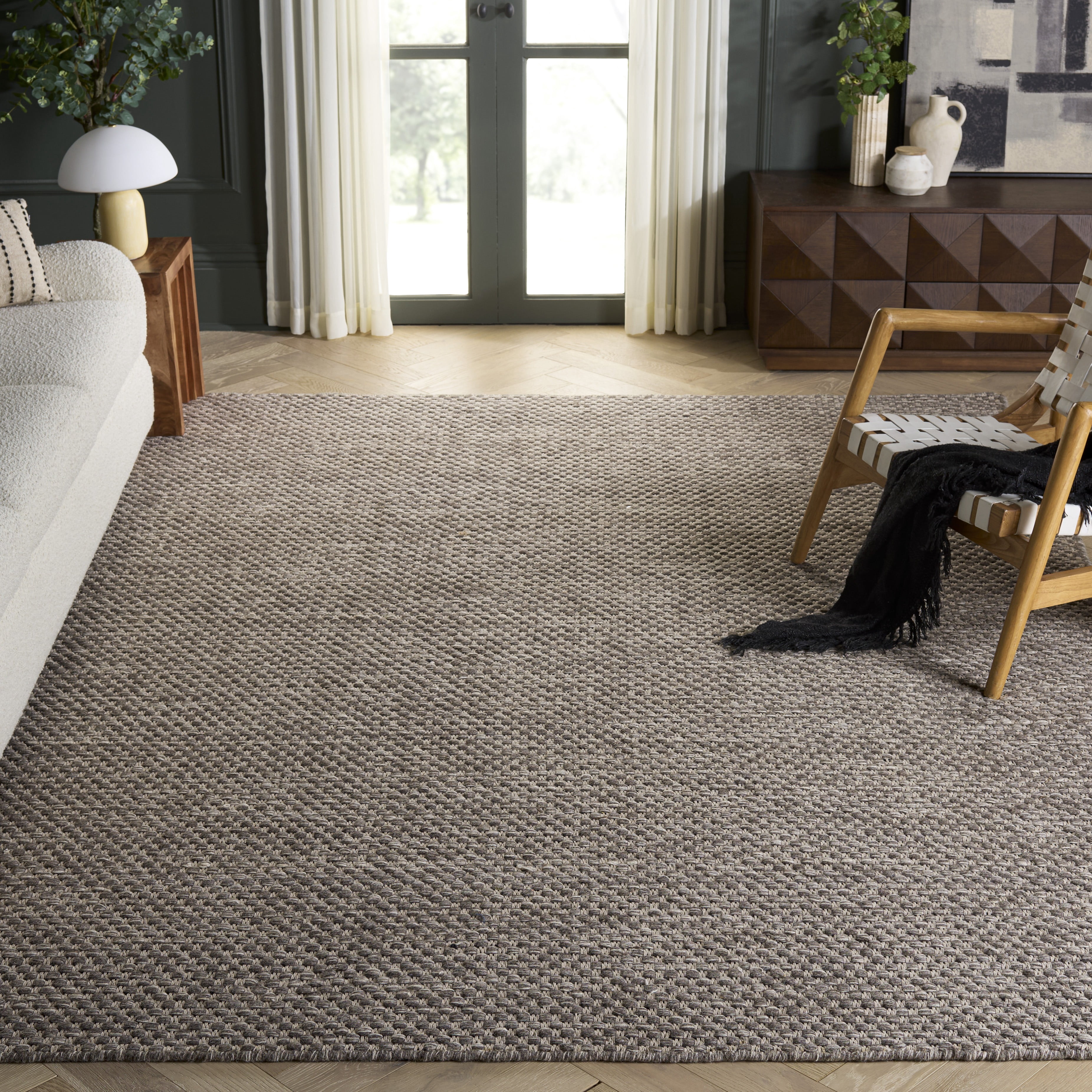 Safavieh Vermont Brigham Solid Color Area Rug, Gray/Ivory, 8' x 10'