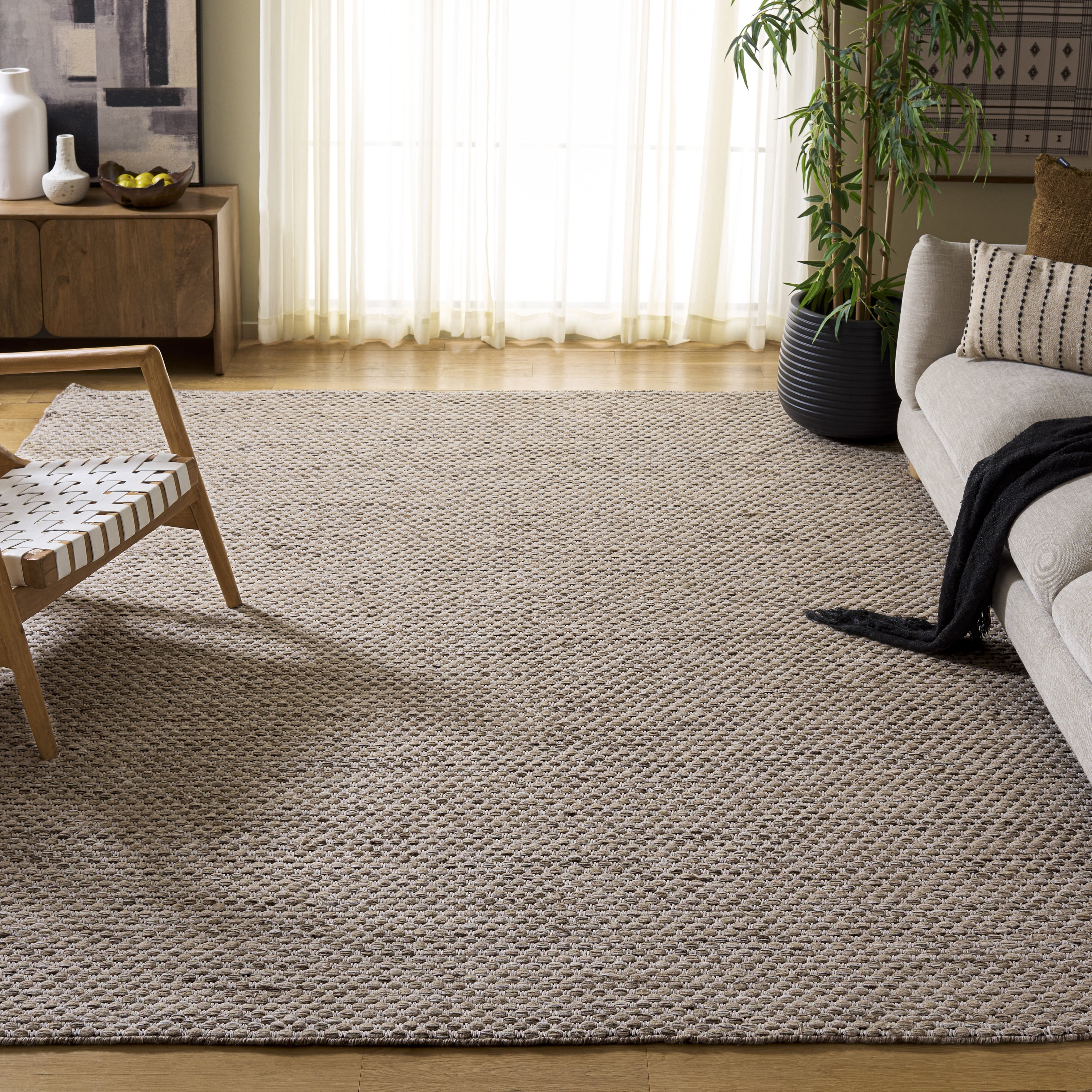 Safavieh Vermont Brigham Solid Color Area Rug, Sand/Ivory, 9' x 12'