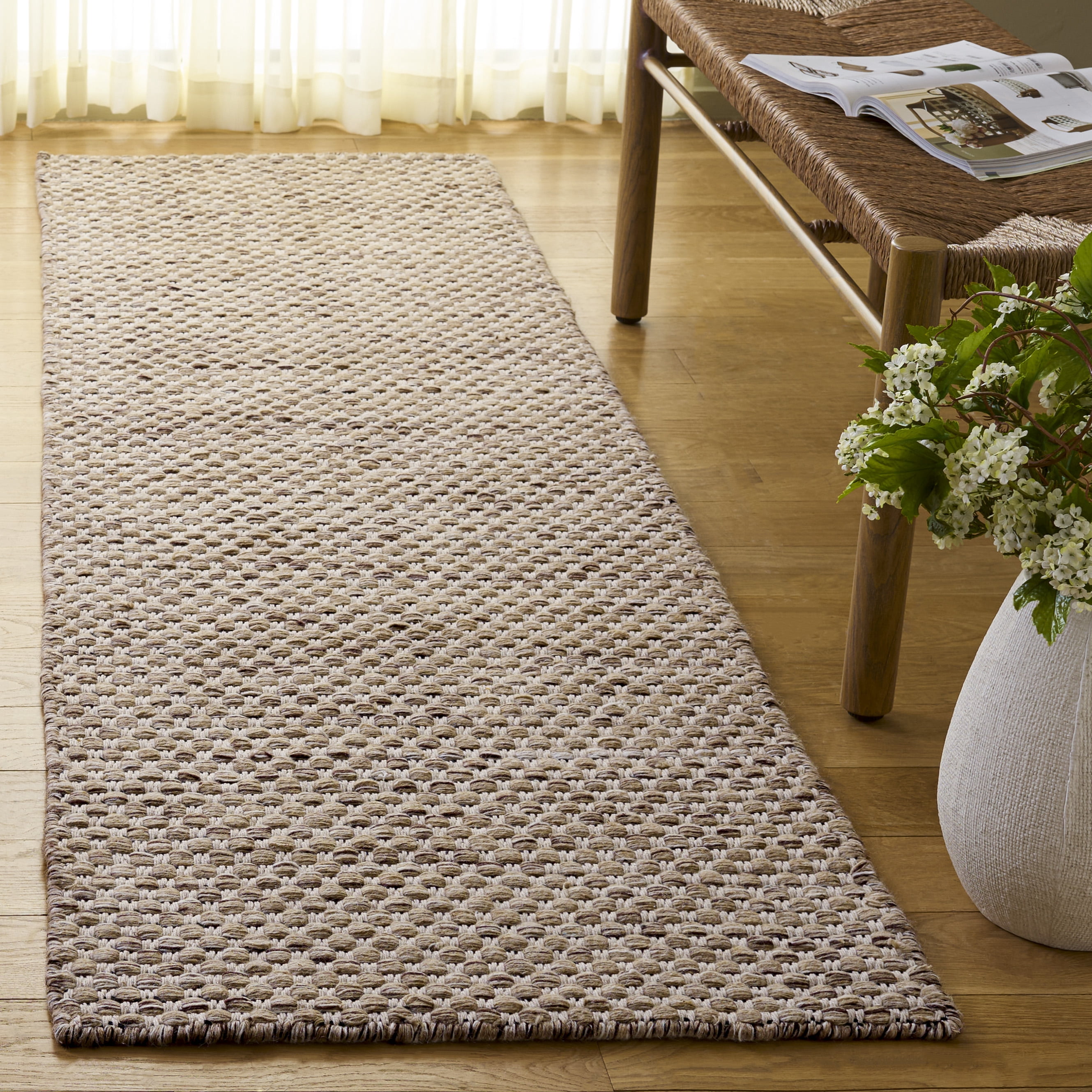 Safavieh Vermont Brigham Solid Color Runner Rug, Sand/Ivory, 2'3" x 8'