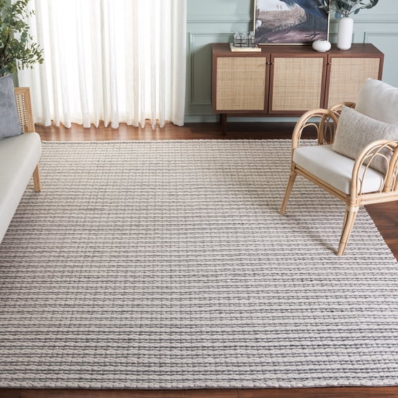 Safavieh Vermont Fredrick Striped Area Rug, Silver/Ivory, 8' x 10'