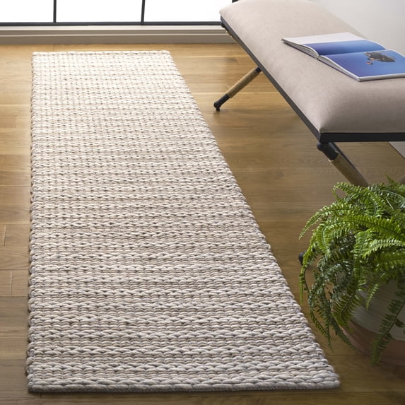 Safavieh Vermont Fredrick Striped Runner Rug, Brown/Silver, 2'3" x 8'