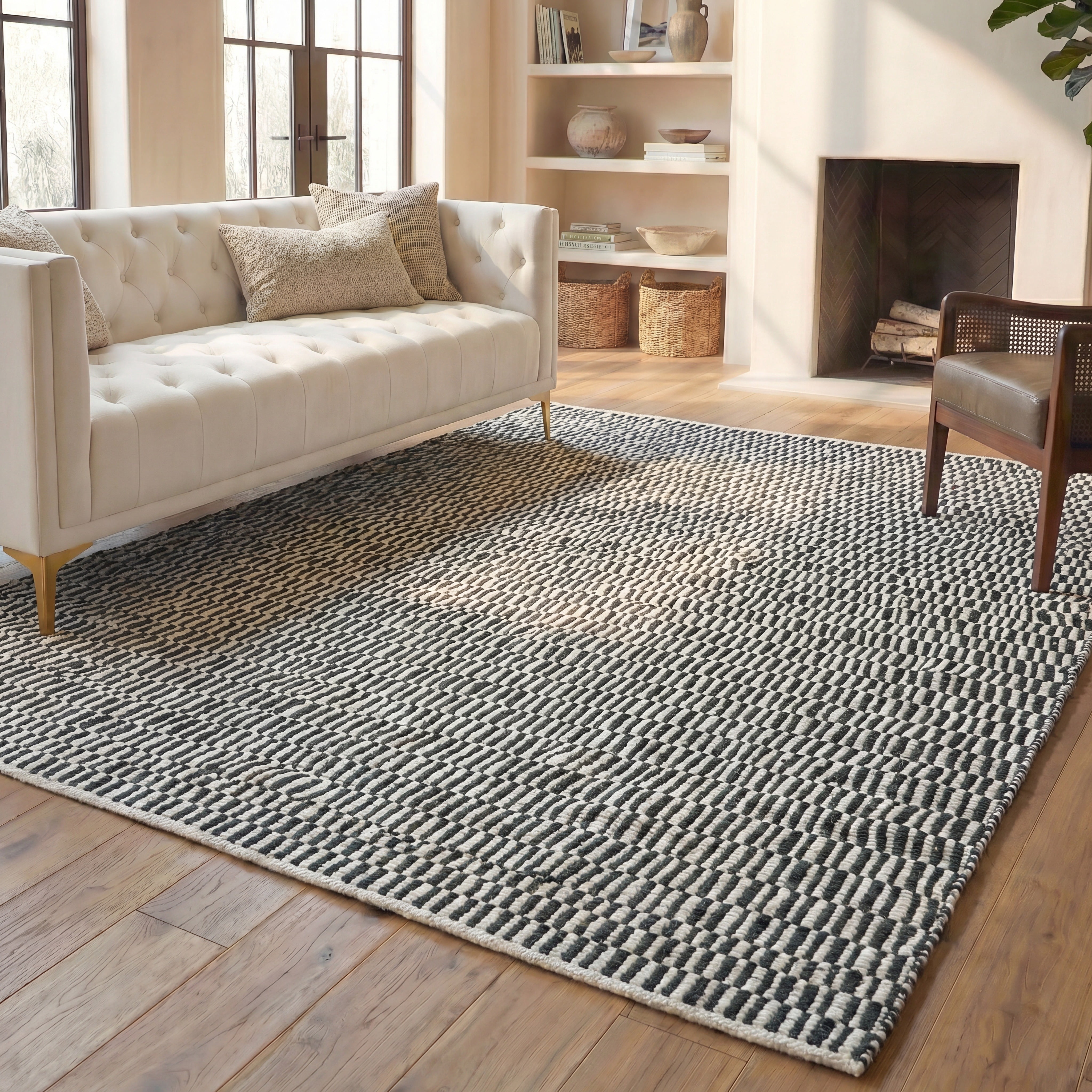 Safavieh Vermont Osmond Solid Color Area Rug, Dark Green/Ivory, 3' x 5'