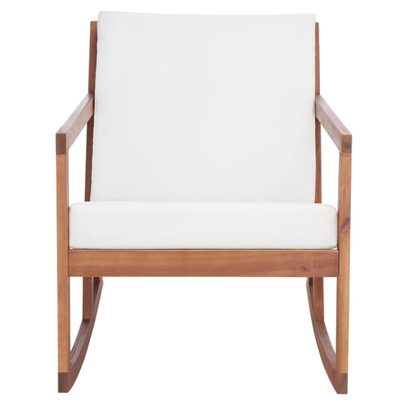 SAFAVIEH Vernon Outdoor Patio Rocking Chair, Natural/Beige