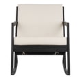 thumbnail image 1 of SAFAVIEH Vernon Outdoor Patio Rocking Chair, Black/Beige, 1 of 11