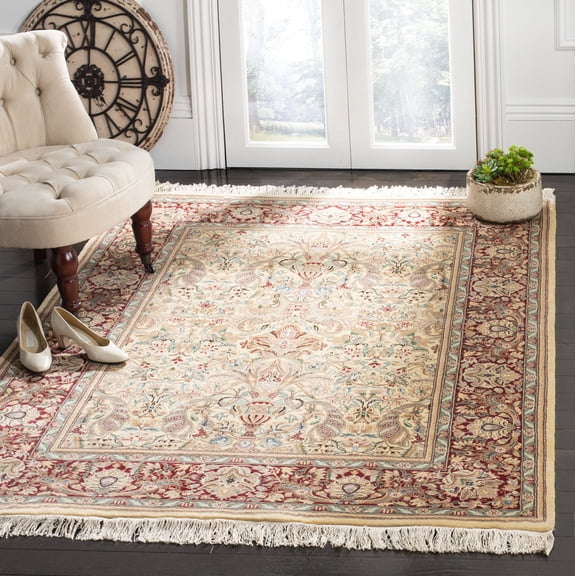 Safavieh Versailles Christina Abstract Wool Area Rug, Ivory/Dark Red, 5' x 8'