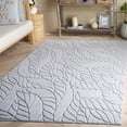 thumbnail image 1 of Safavieh Versailles Clover Floral Polyester Machine Washable Area Rug, Gray, 5' x 8', 1 of 12