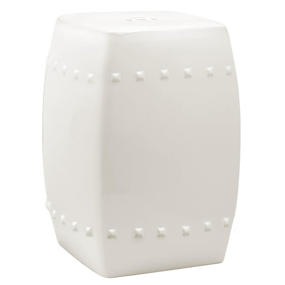 Safavieh Villa Solid Indoor/Outdoor Garden Patio Stool, Cream