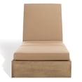thumbnail image 1 of Safavieh Vincent Wood Outdoor Lounge Chair, Natural/Brown, 1 of 15