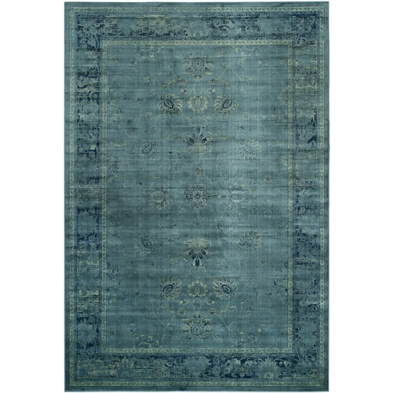 SAFAVIEH Vintage Jaxon Bordered Area Rug, Turquoise/Multi, 10' x 14'